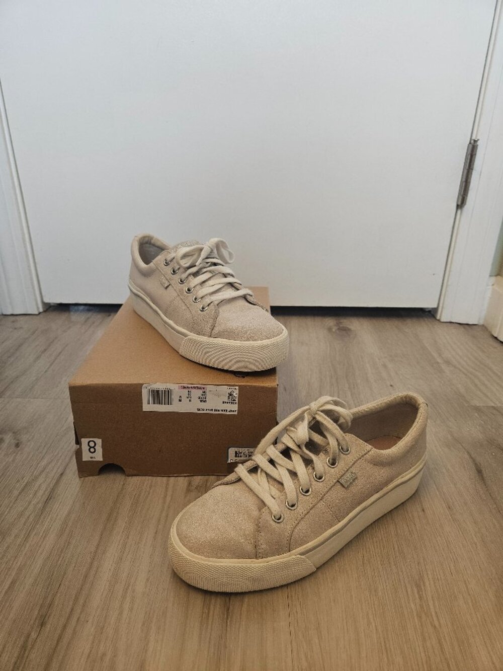 Keds Jump Kick Duo Metallic Silver 8 Sneakers